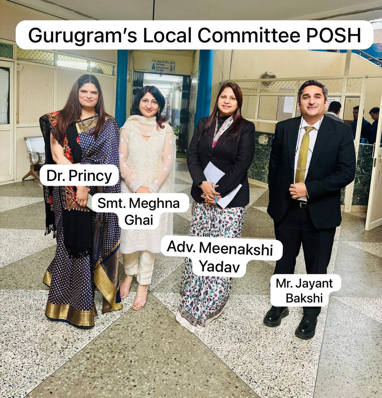 Adv. Meenakshi Yadav with Local Committee Members
